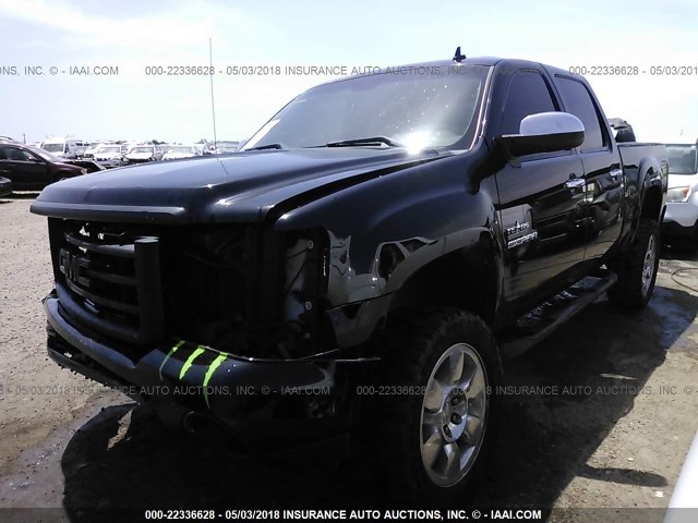 3GTP1VE09BG241877 - 2011 GMC SIERRA C1500 SLE BLACK photo 2