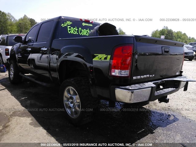 3GTP1VE09BG241877 - 2011 GMC SIERRA C1500 SLE BLACK photo 3