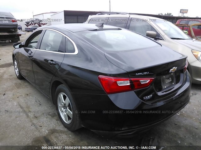 1G1ZB5STXGF191190 - 2016 CHEVROLET MALIBU LS 黑色 照片 3