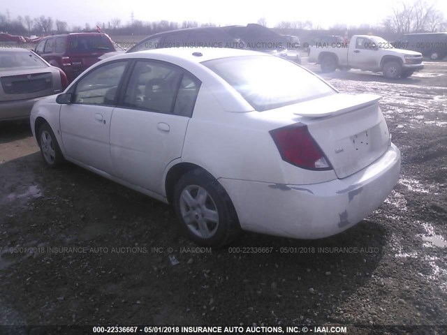 1G8AJ55F77Z149310 - 2007 SATURN ION LEVEL 2 WHITE photo 3