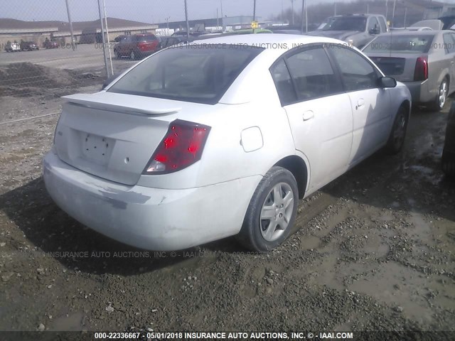 1G8AJ55F77Z149310 - 2007 SATURN ION LEVEL 2 WHITE photo 4
