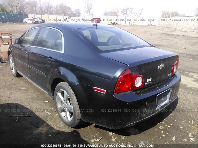 1G1ZC5EU5BF108436 - 2011 CHEVROLET MALIBU 1LT 黑色 照片 3