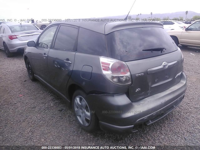 2T1KR32E45C341150 - 2005 TOYOTA COROLLA MATRIX XR GRAY photo 3