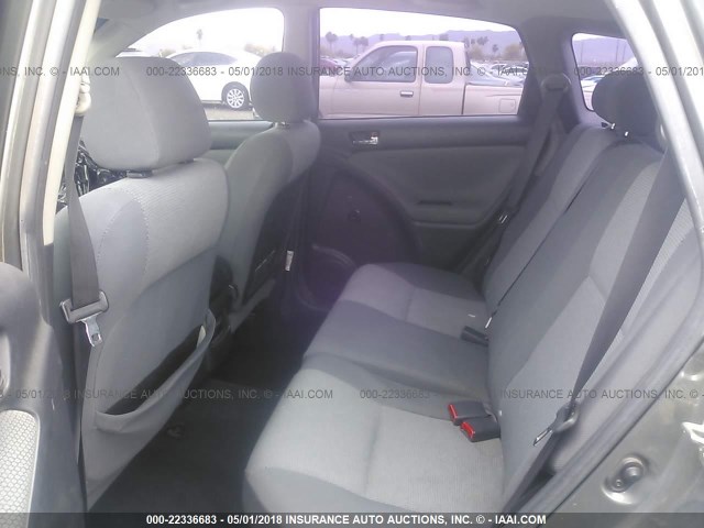2T1KR32E45C341150 - 2005 TOYOTA COROLLA MATRIX XR GRAY photo 8