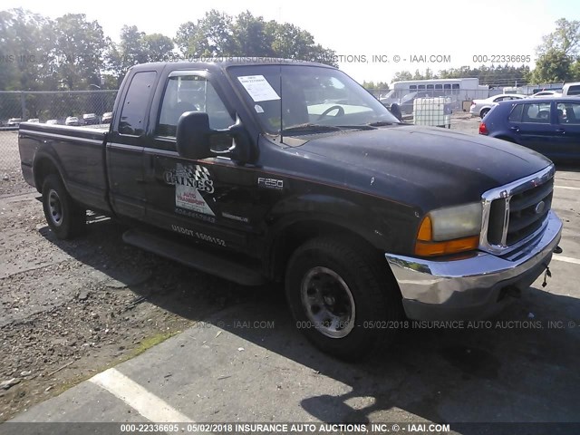 1FTNX20F41EA73295 - 2001 FORD F250 SUPER DUTY BLACK photo 1