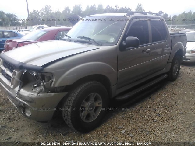 1FMDU67K64UA28749 - 2004 FORD EXPLORER SPORT TR  GOLD photo 2