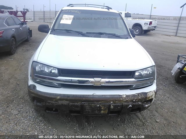 1GNDS13S972232648 - 2007 CHEVROLET TRAILBLAZER LS/LT WHITE photo 6