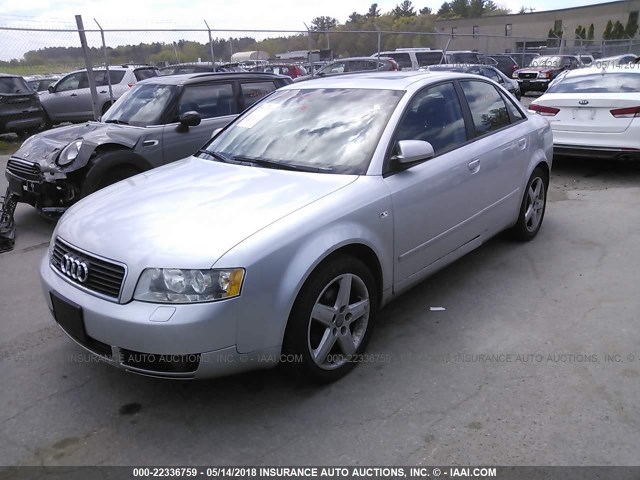 WAULC68E15A102347 - 2005 AUDI A4 1.8T QUATTRO/SPECIAL GRAY photo 2