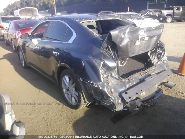 1N4AA5AP5AC839593 - 2010 NISSAN MAXIMA S/SV GRAY photo 3