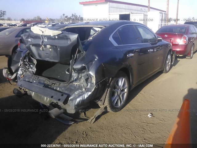 1N4AA5AP5AC839593 - 2010 NISSAN MAXIMA S/SV GRAY photo 4