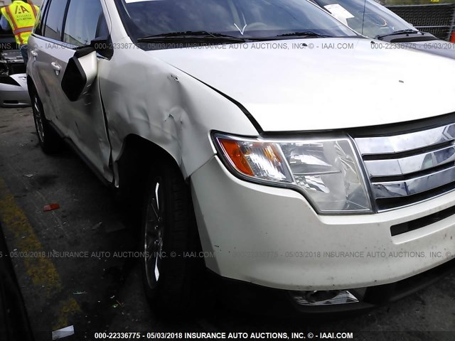 2FMDK39C98BB38183 - 2008 FORD EDGE LIMITED WHITE photo 6