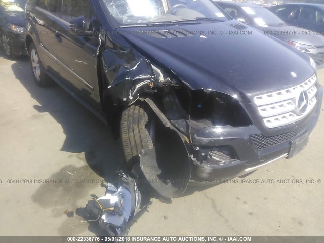 4JGBB8GB9BA716686 - 2011 MERCEDES-BENZ ML 350 4MATIC BLACK photo 6