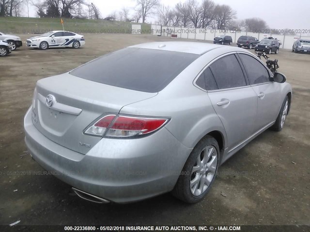 1YVHZ8CBXA5M29441 - 2010 MAZDA 6 S SILVER photo 4