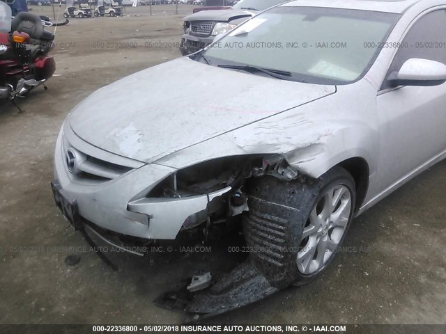 1YVHZ8CBXA5M29441 - 2010 MAZDA 6 S SILVER photo 6