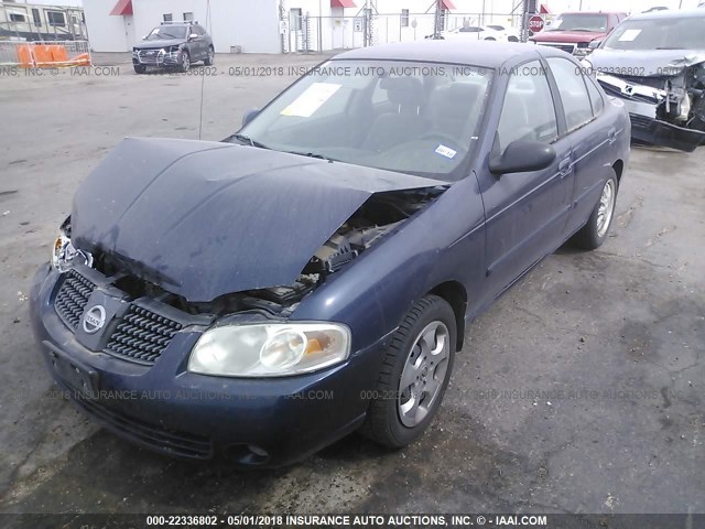 3N1CB51D76L545827 - 2006 NISSAN SENTRA 1.8/1.8S BLUE photo 2