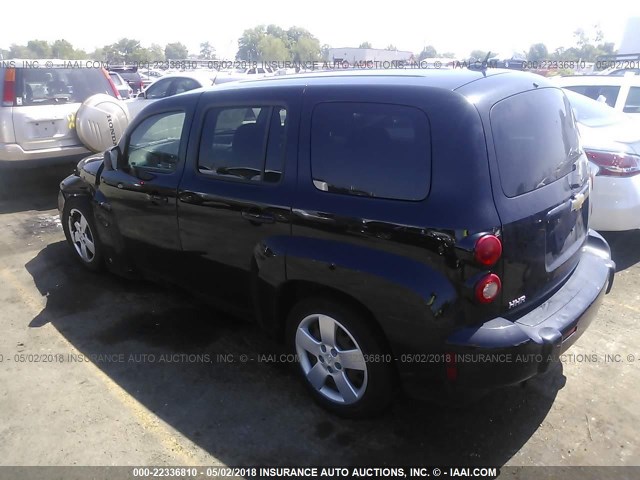3GNCA13D38S705711 - 2008 CHEVROLET HHR LS BLACK photo 3