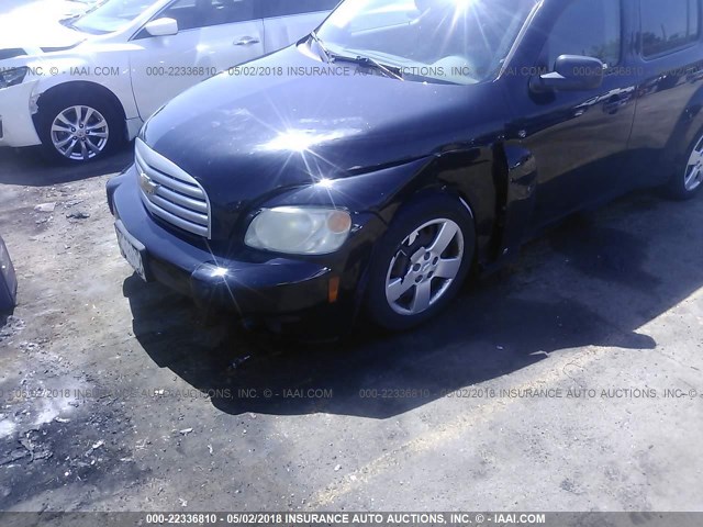 3GNCA13D38S705711 - 2008 CHEVROLET HHR LS BLACK photo 6