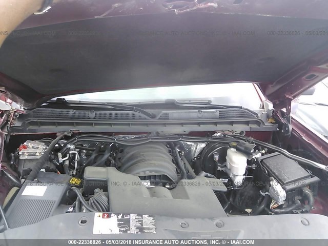 3GCUKREC7HG389522 - 2017 CHEVROLET SILVERADO K1500 LT BURGUNDY photo 10