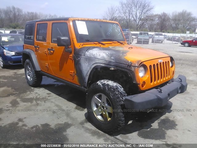 1C4HJWFG9CL182727 - 2012 JEEP WRANGLER UNLIMITE RUBICON ORANGE photo 1