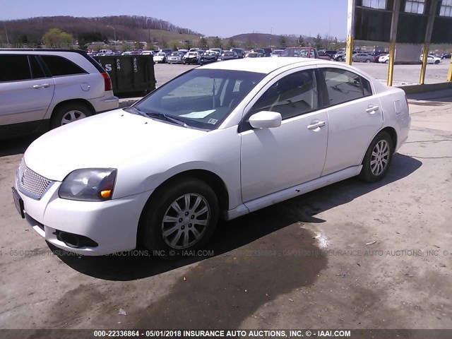 4A32B2FF4AE007660 - 2010 MITSUBISHI GALANT FE WHITE photo 2