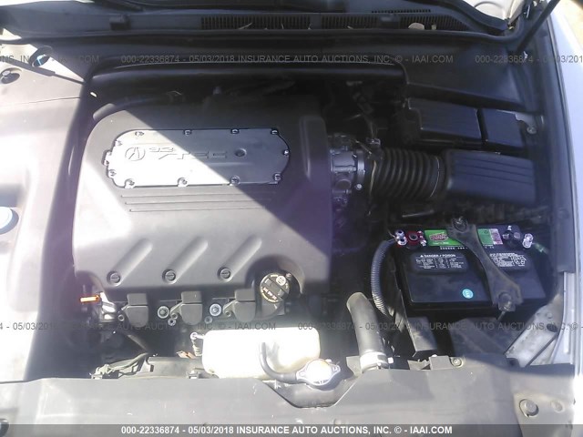 19UUA66265A074603 - 2005 ACURA TL SILVER photo 10