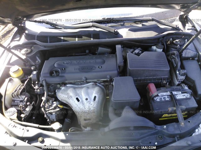 4T1BE46K28U772736 - 2008 TOYOTA CAMRY CE/LE/XLE/SE BLACK photo 10