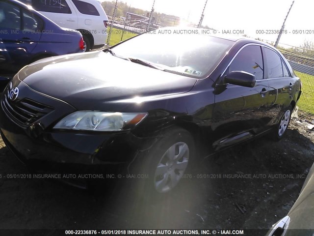 4T1BE46K28U772736 - 2008 TOYOTA CAMRY CE/LE/XLE/SE BLACK photo 2