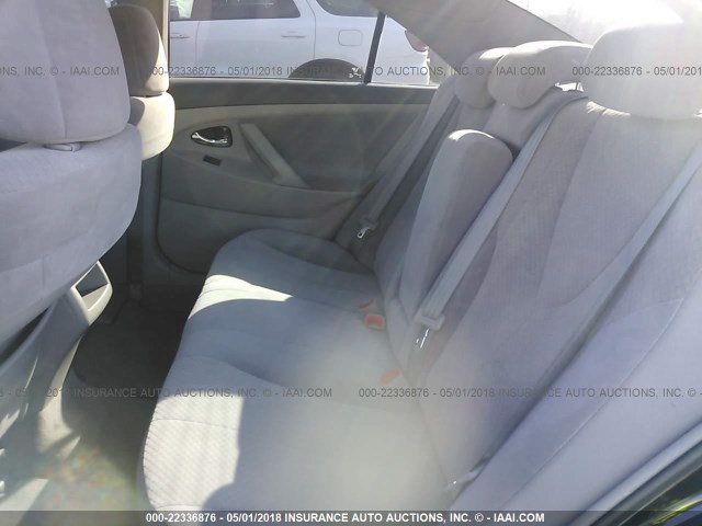 4T1BE46K28U772736 - 2008 TOYOTA CAMRY CE/LE/XLE/SE BLACK photo 8