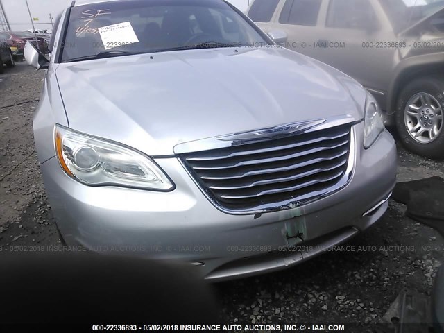 1C3BC1FG9BN571281 - 2011 CHRYSLER 200 TOURING SILVER photo 6