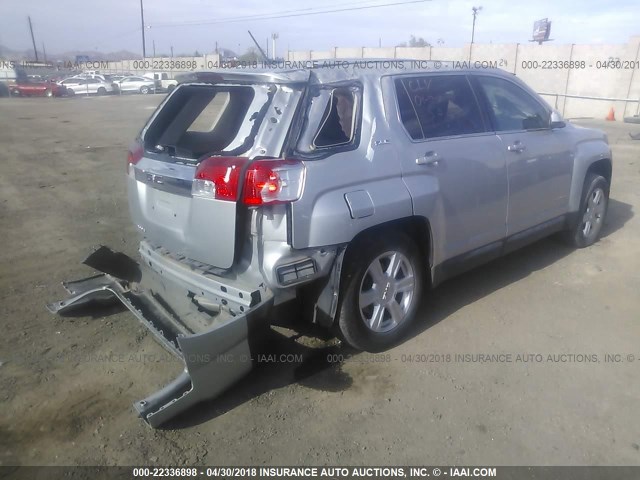 2GKALMEK9E6370444 - 2014 GMC TERRAIN SLE SILVER photo 4