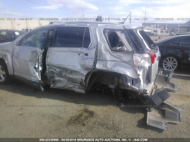 2GKALMEK9E6370444 - 2014 GMC TERRAIN SLE SILVER photo 6