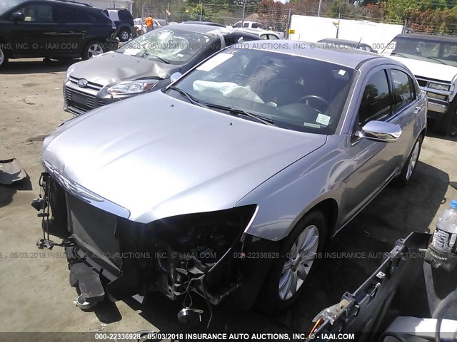 1C3CCBCG9EN100363 - 2014 CHRYSLER 200 LIMITED GRAY photo 2