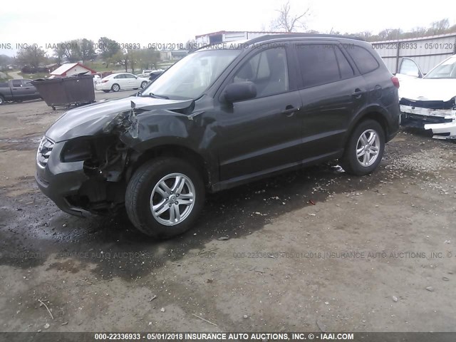 5NMSG3AB2AH340614 - 2010 HYUNDAI SANTA FE GLS GRAY photo 2