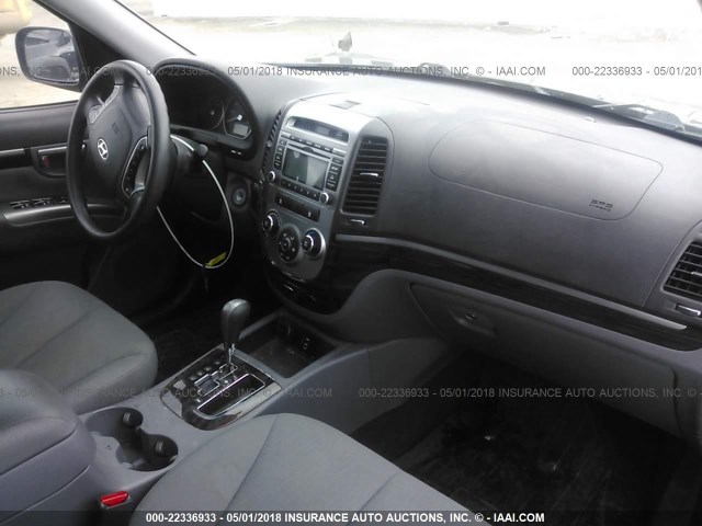 5NMSG3AB2AH340614 - 2010 HYUNDAI SANTA FE GLS GRAY photo 5