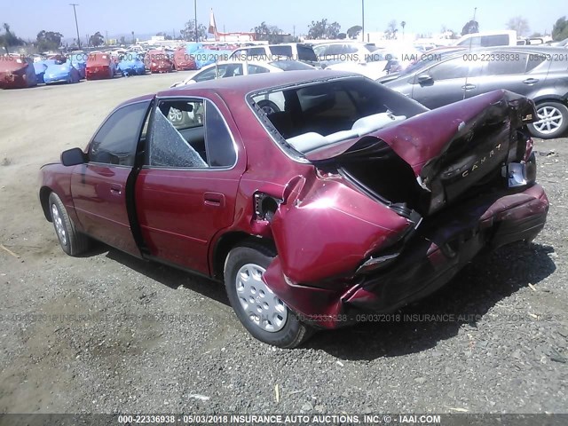 JT2SK12E6S0317701 - 1995 TOYOTA CAMRY LE RED photo 3