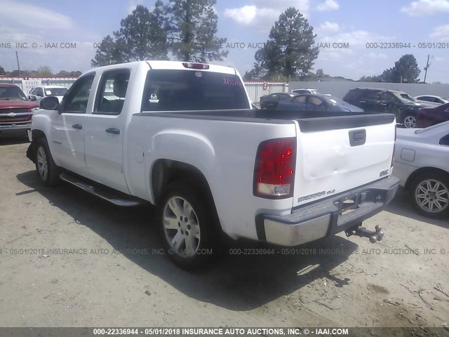 3GTEC13JX7G508165 - 2007 GMC NEW SIERRA C1500 WHITE photo 3