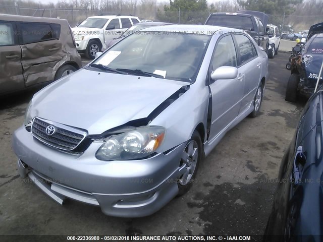 1NXBR32E76Z612458 - 2006 TOYOTA COROLLA CE/LE/S SILVER photo 2