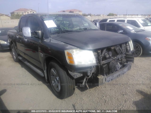 1N6AA07A04N549381 - 2004 NISSAN TITAN XE/SE/LE GRAY photo 1