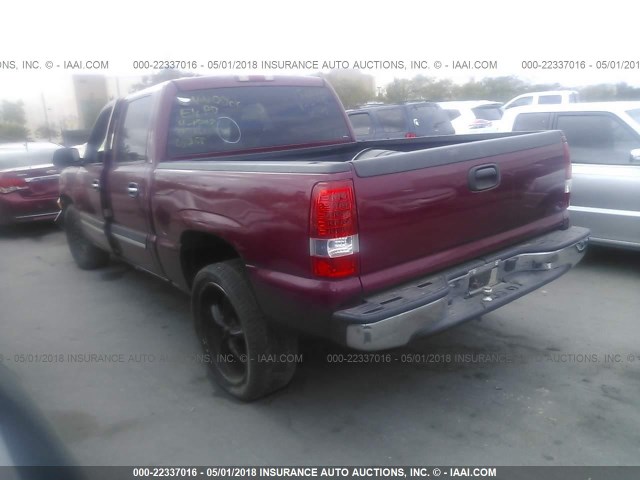 2GCEC13V071154832 - 2007 CHEVROLET SILVERADO C1500 CLASSIC CREW CAB RED photo 3