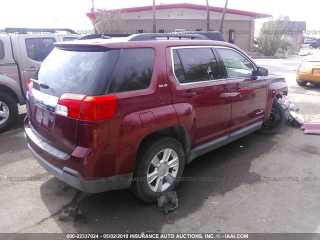 2CTALSEC9B6374535 - 2011 GMC TERRAIN SLE RED photo 4