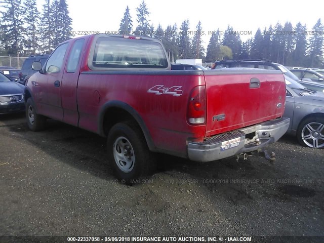 2FTRX18W43CA37440 - 2003 FORD F150 RED photo 3