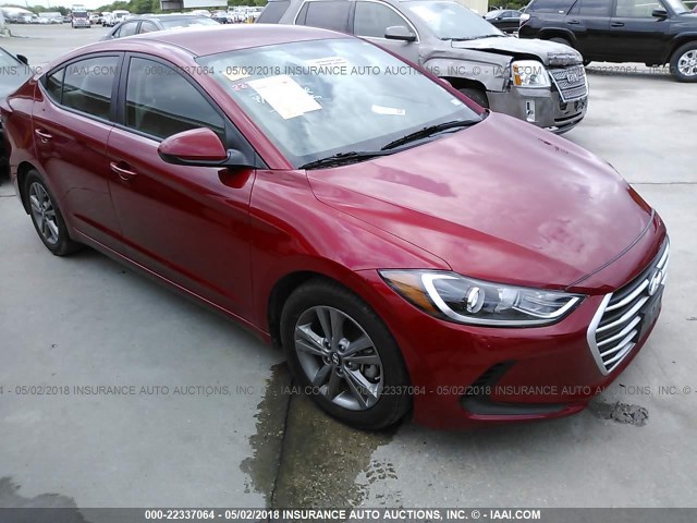 5NPD84LF9JH214409 - 2018 HYUNDAI ELANTRA SEL/VALUE/LIMITED RED photo 1