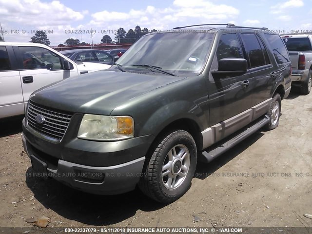 1FMPU15L93LA70185 - 2003 FORD EXPEDITION XLT GREEN photo 2