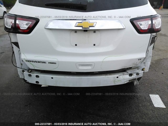 1GNKVGKD3HJ165122 - 2017 CHEVROLET TRAVERSE LT WHITE photo 6