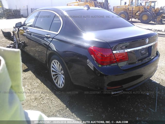 WBAKB4C53BC392603 - 2011 BMW 740 LI BLACK photo 3