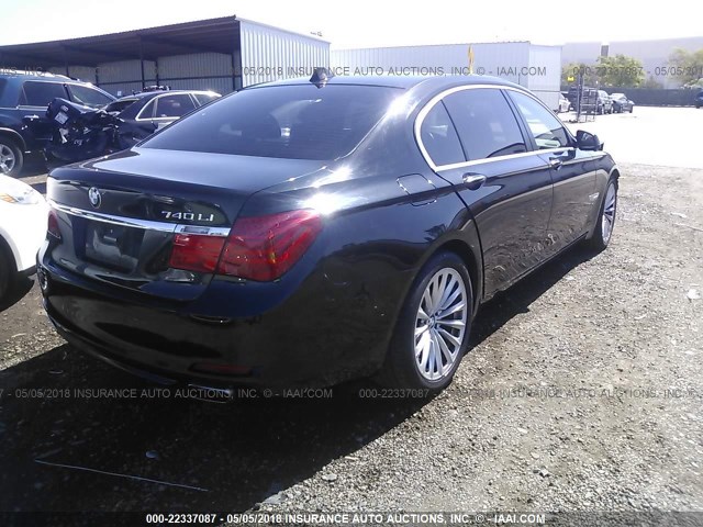 WBAKB4C53BC392603 - 2011 BMW 740 LI BLACK photo 4