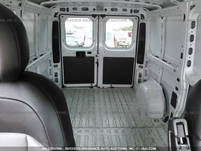 3C6TRVAG6HE523948 - 2017 RAM PROMASTER 1500 1500 STANDARD WHITE photo 8