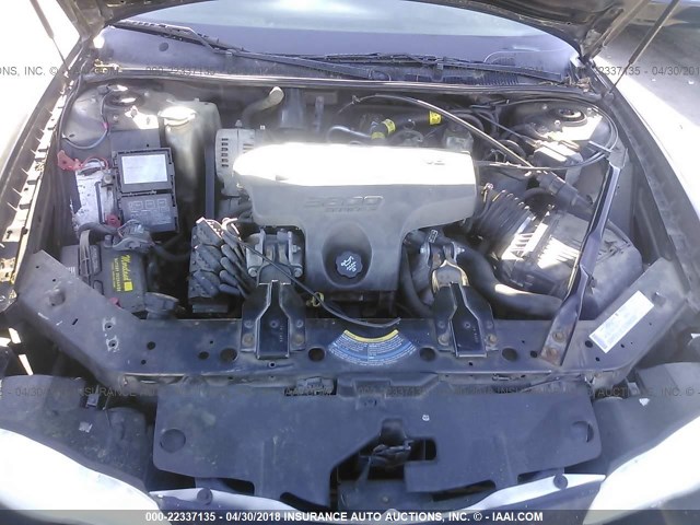 2G1WX15K349220923 - 2004 CHEVROLET MONTE CARLO SS შავი ფოტო 10