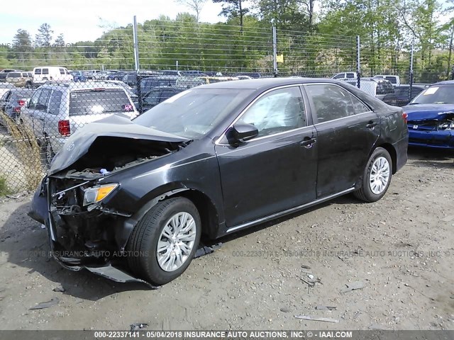 4T4BF1FK0CR191584 - 2012 TOYOTA CAMRY SE/LE/XLE BLACK photo 2