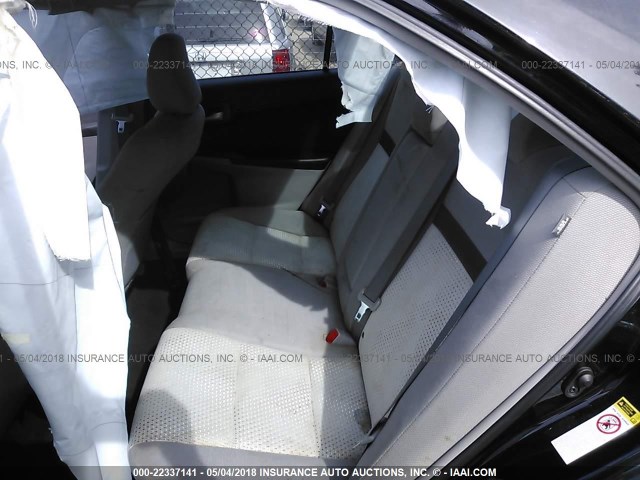 4T4BF1FK0CR191584 - 2012 TOYOTA CAMRY SE/LE/XLE BLACK photo 8